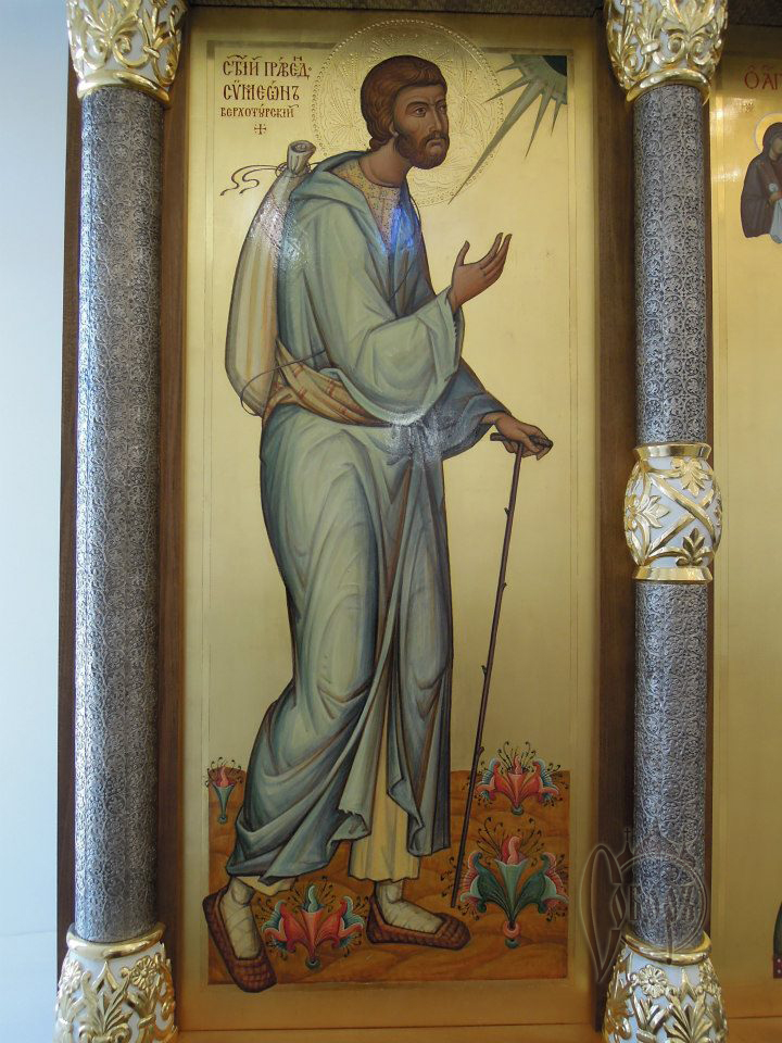 Иконостас в  храме в честь Преображения Господня в г. Игрим(ХМАО) 2012г